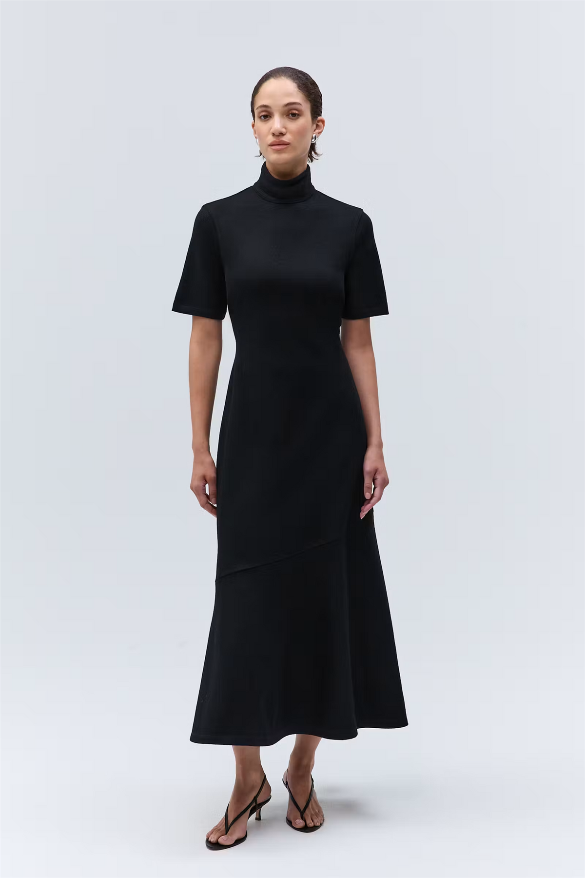 Fayrouz Wool Midi Dress Black