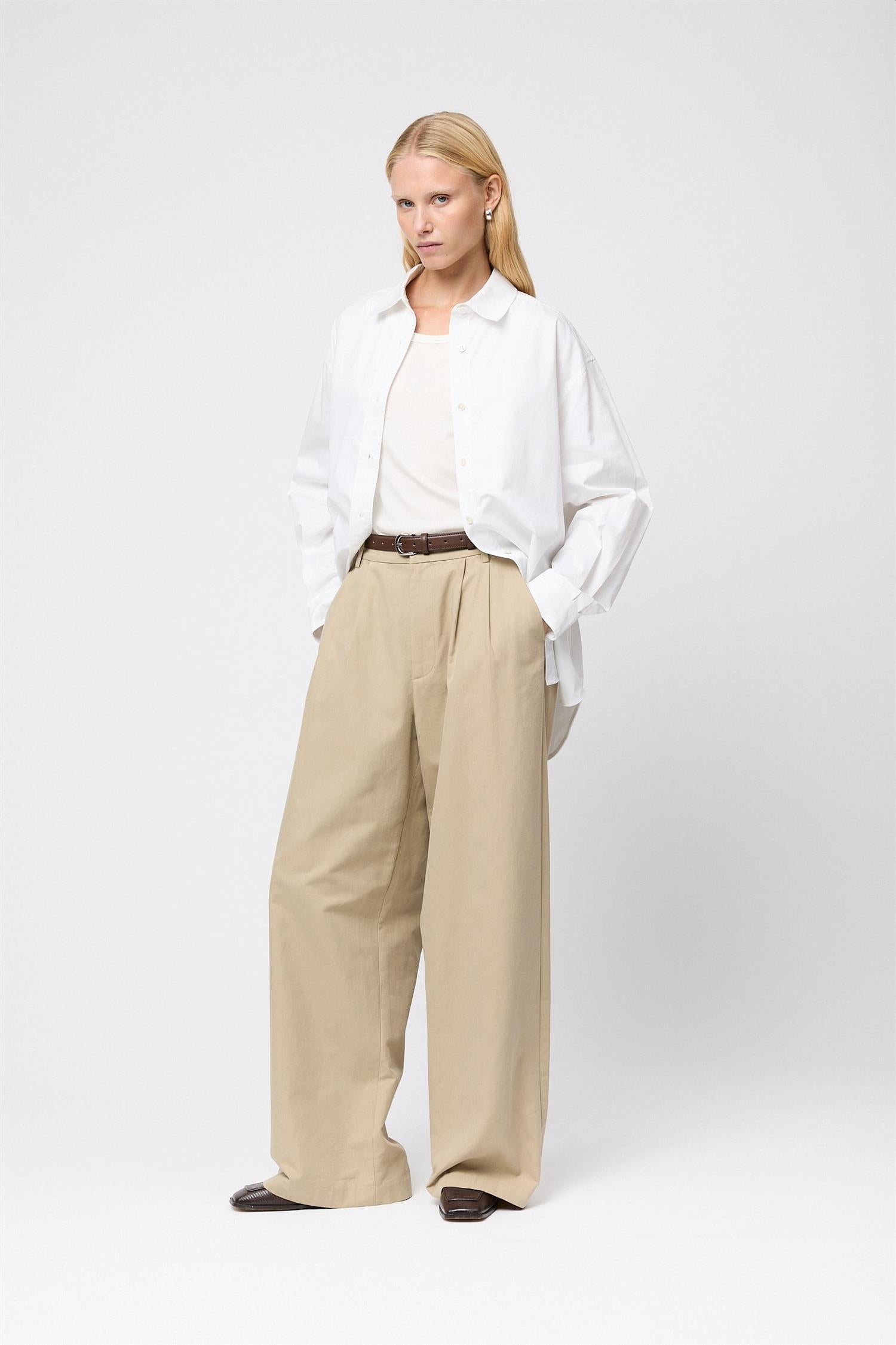 Poplin Workwear Shirt Bright White