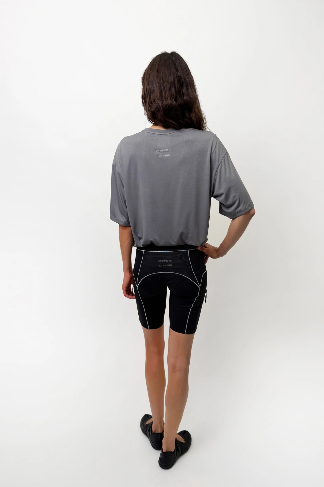 Fluorescent Short Tights Black