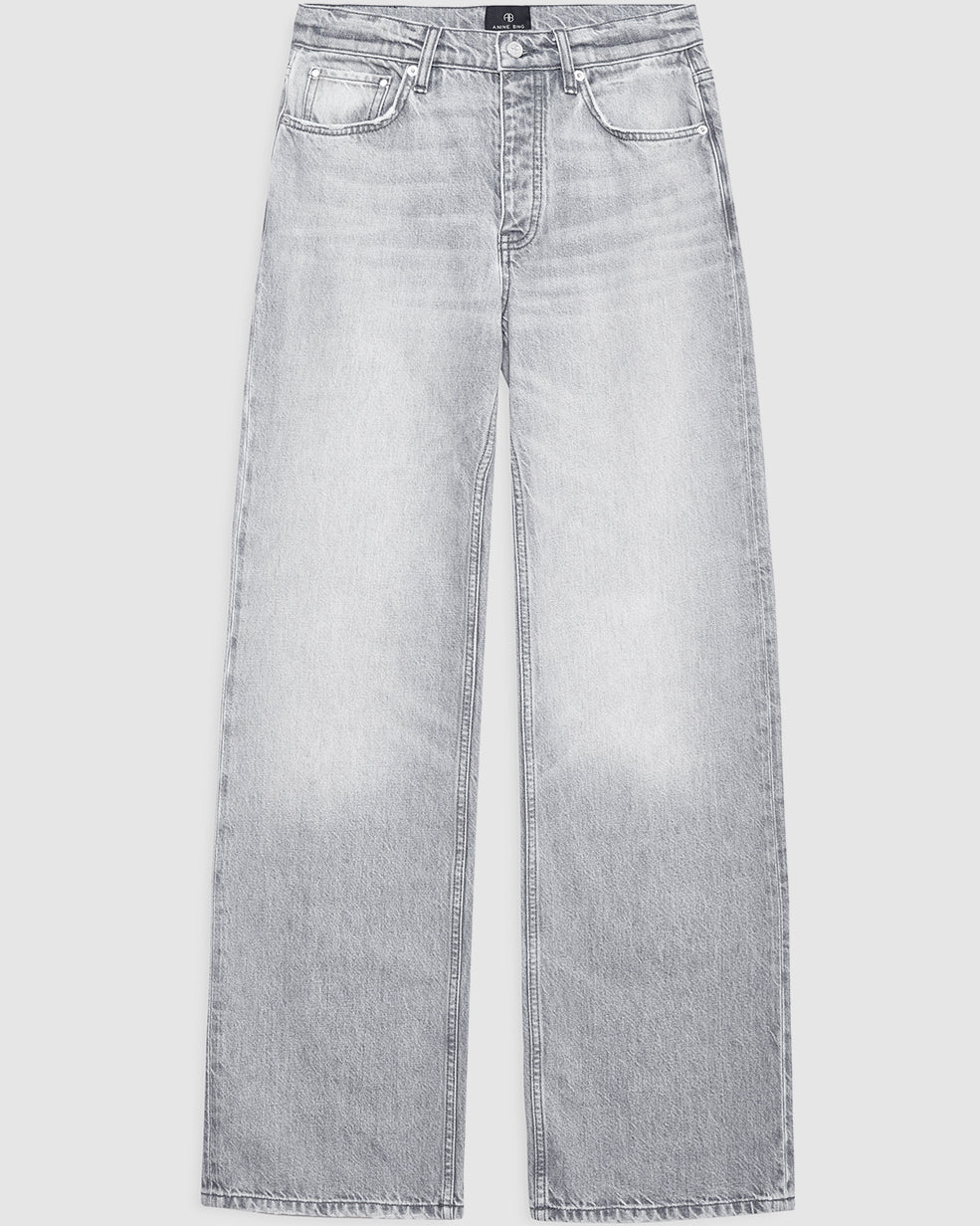 HUGH RELAXED WIDE JEANS OYSTER GREY