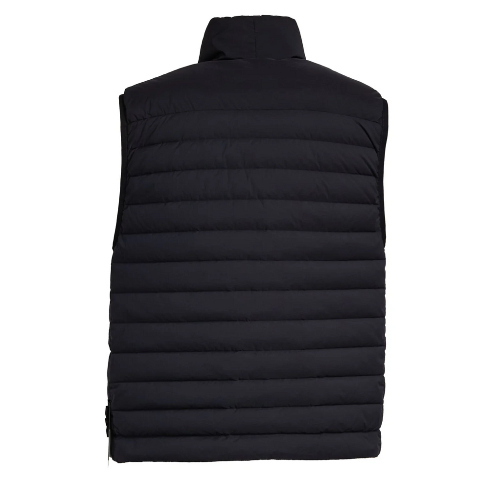 SEAMLESS TUNNEL NYLON DOWN-TC VEST BLACK