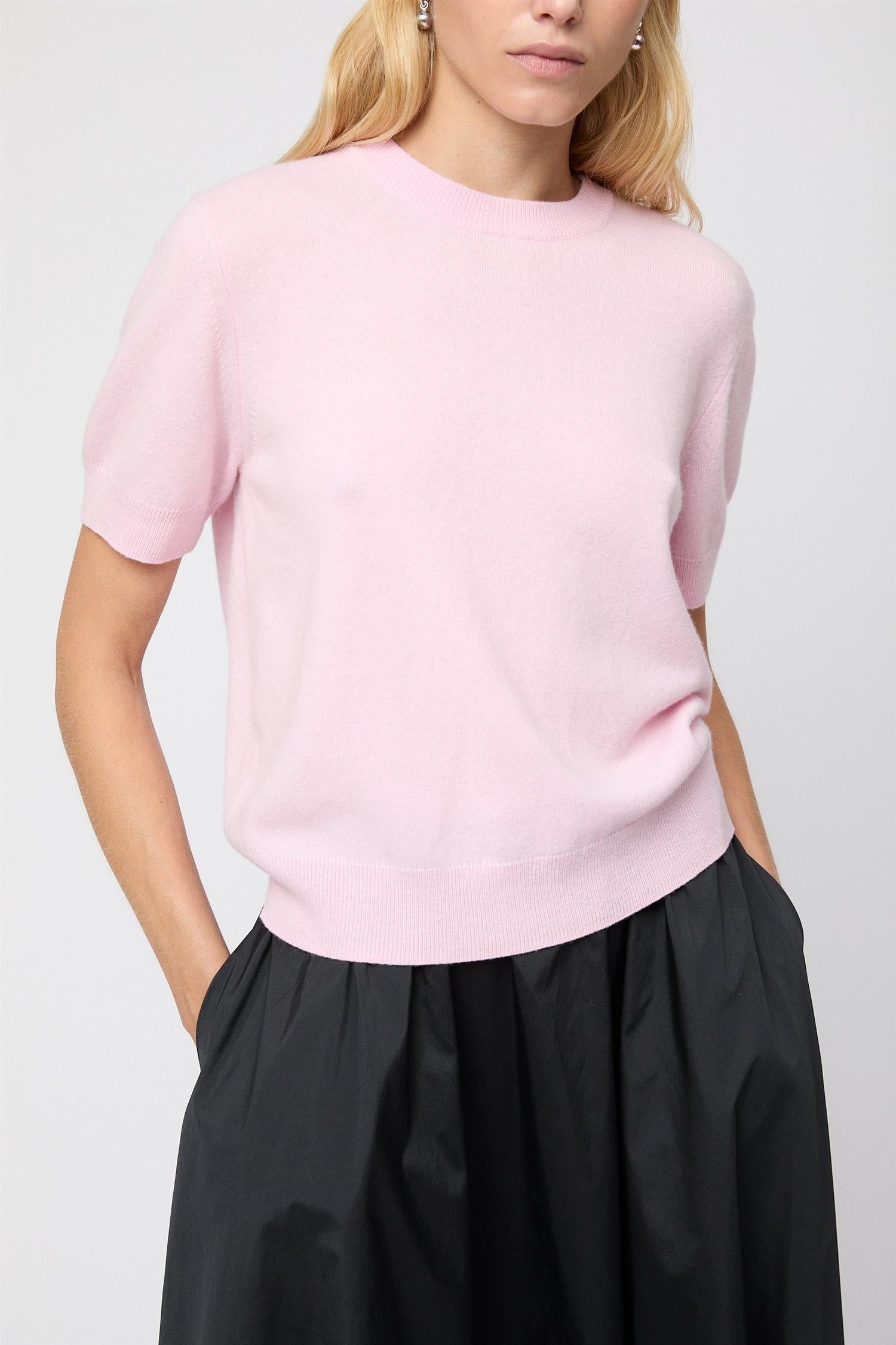 Montauk knitted wool Tee Ballet Pink