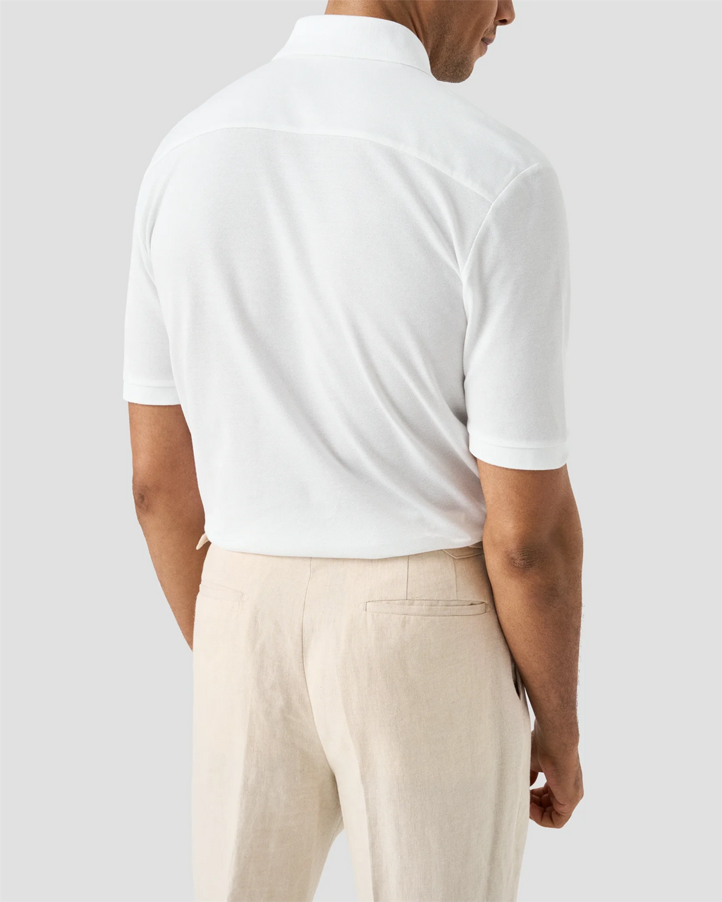 Pima Cotton Pique Polo T-Shirt White