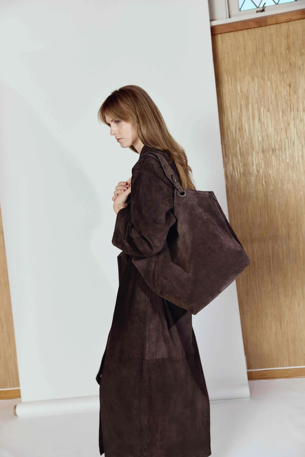 SOHO Shoulder bag Camel Suede