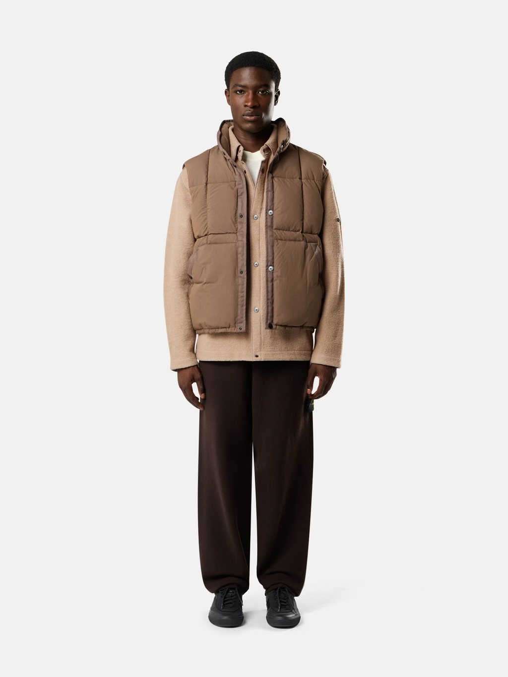 KNITTED RWS WOOL SWEATPANTS Brown