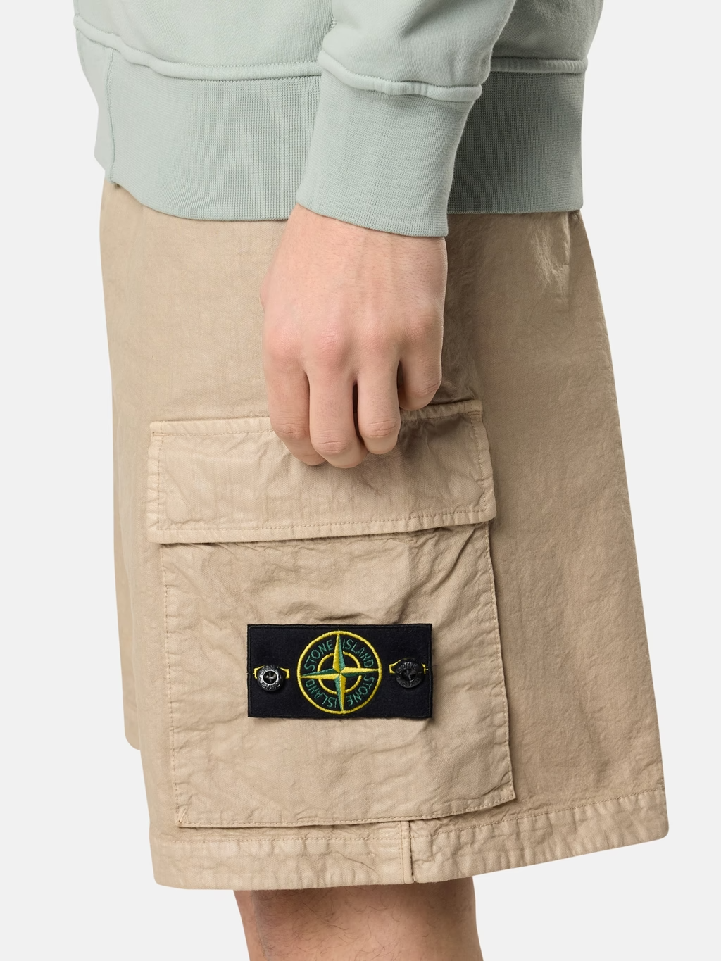 Loose Leg Nylon Cargo BERMUDA SHORTS DESERT