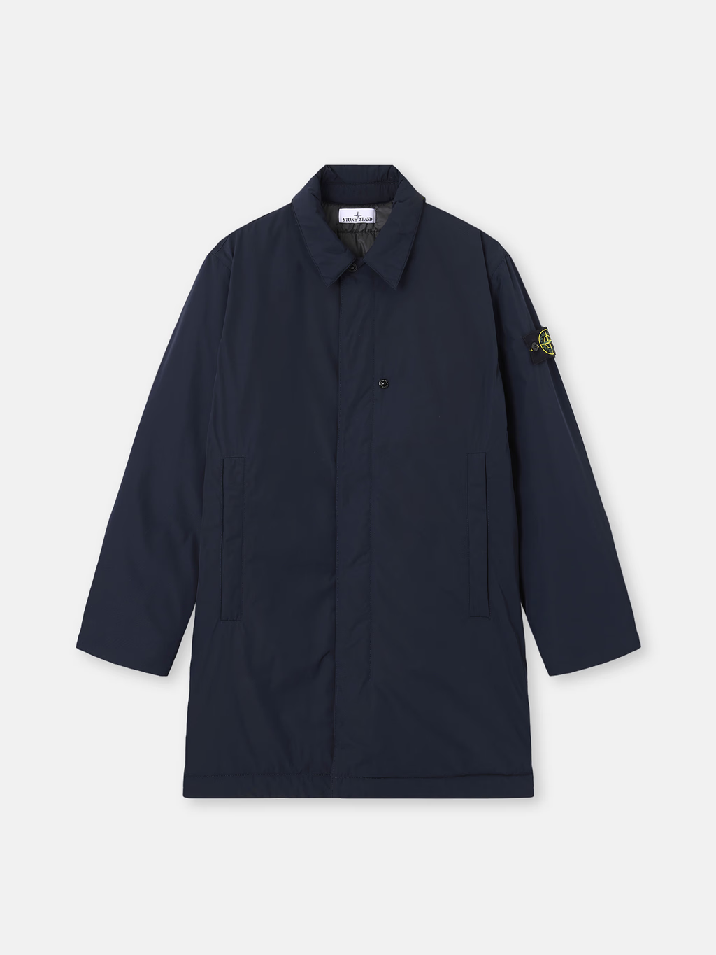 Padded Micro Twill PrimaLoft® CAR COAT NAVY