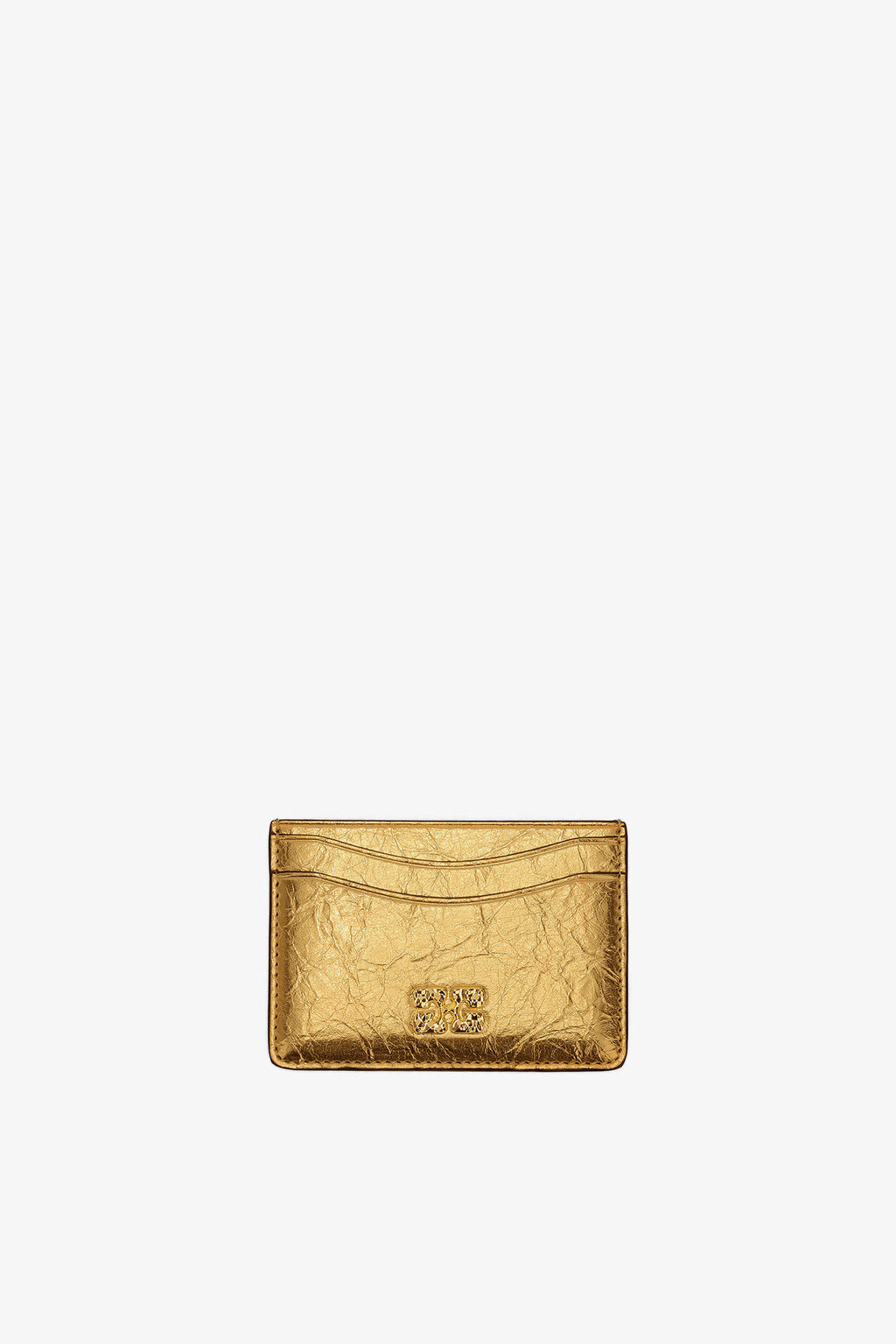 Card Holder Metallic Crushed Gold