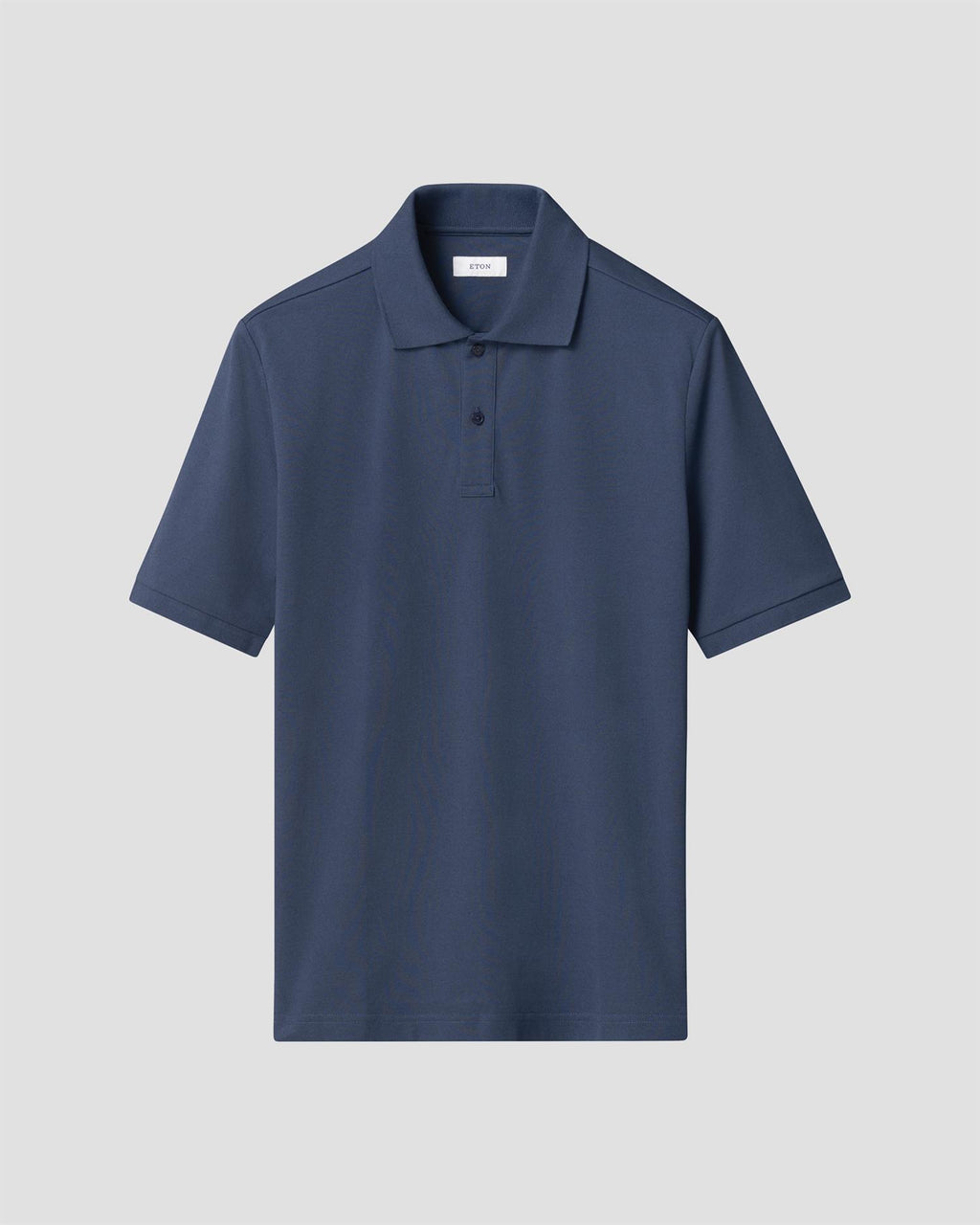 Pima Cotton Pique Polo T-Shirt Mid Blue