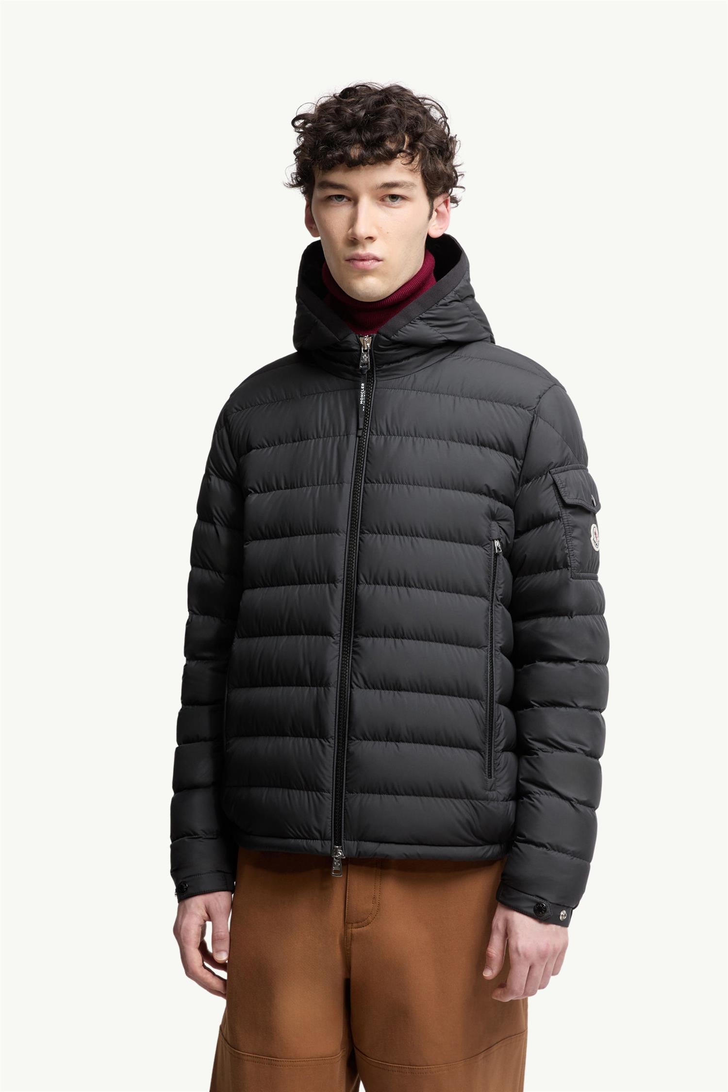 GALION HOODED DOWN JACKET BLACK