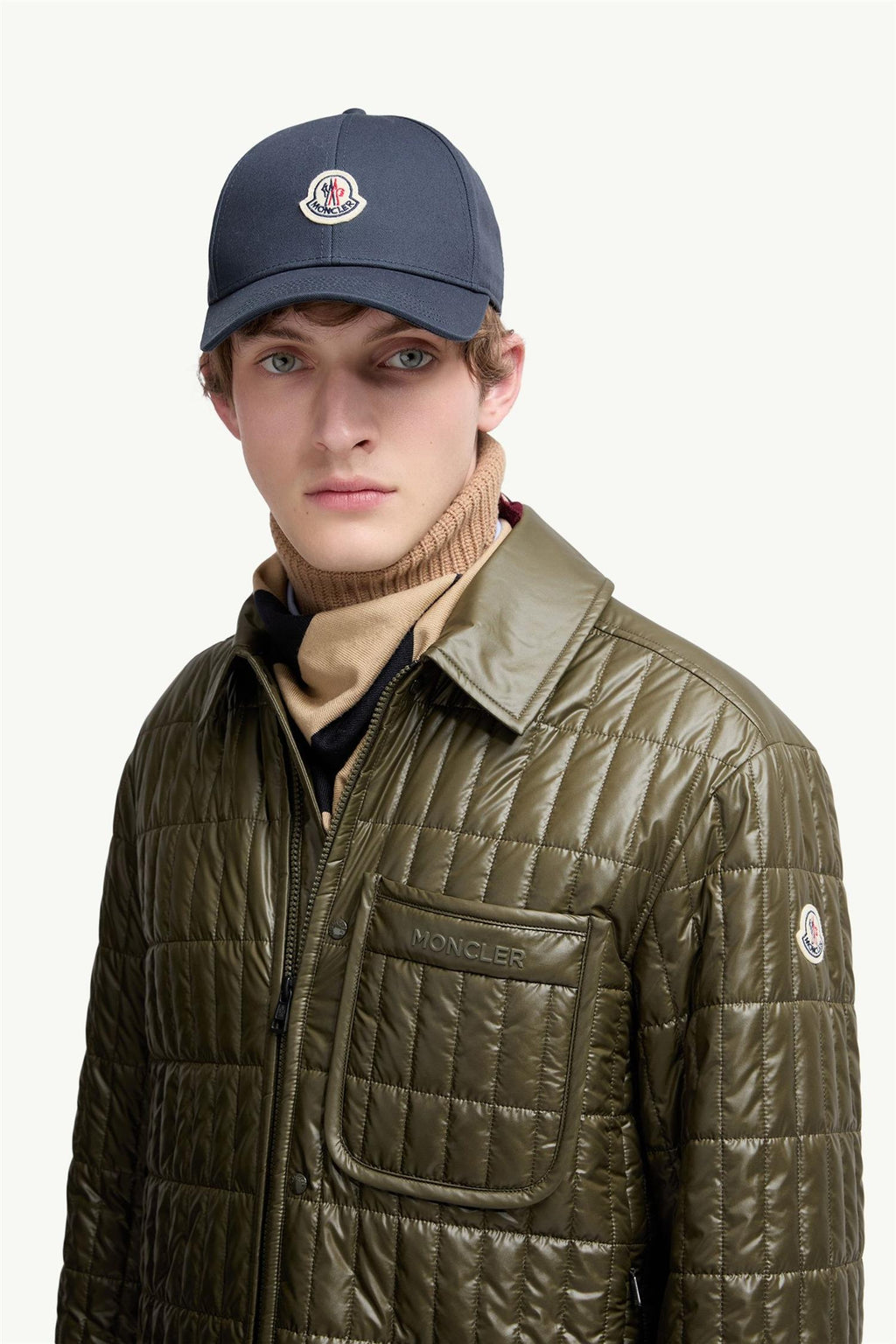 Cotton GABARDINE BASEBALL CAP NAVY