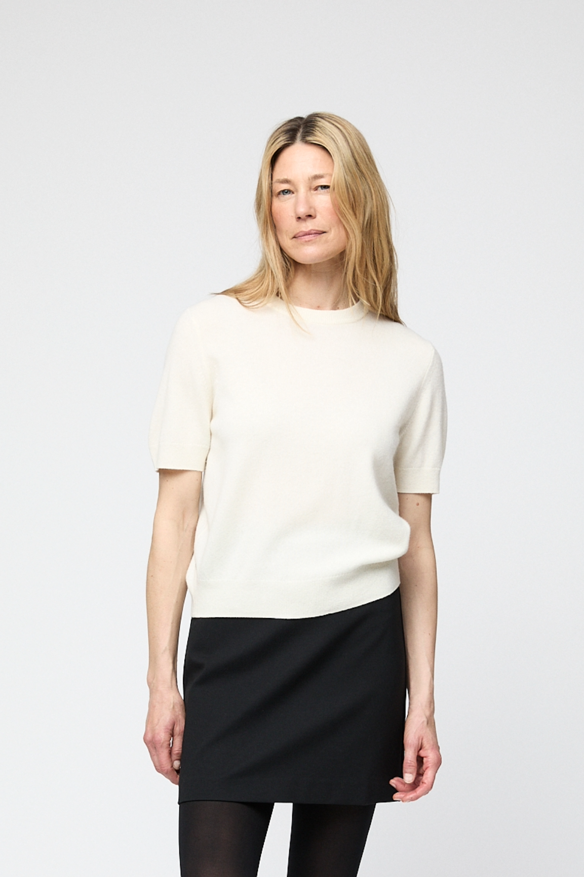 Montauk knitted wool Tee Macadamia