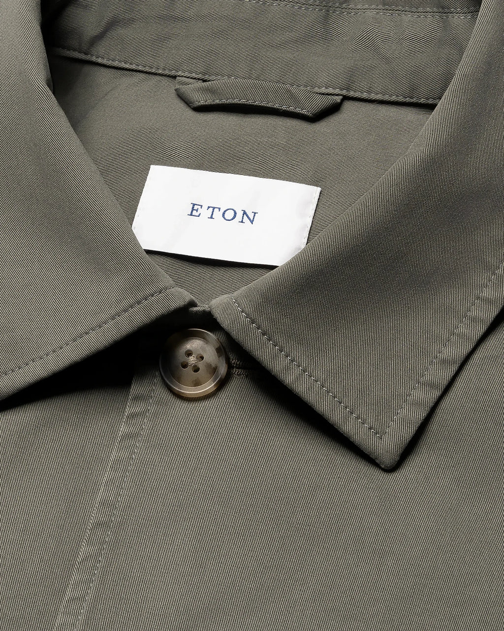 Light Cotton Twill Chore Jacket Mid Green