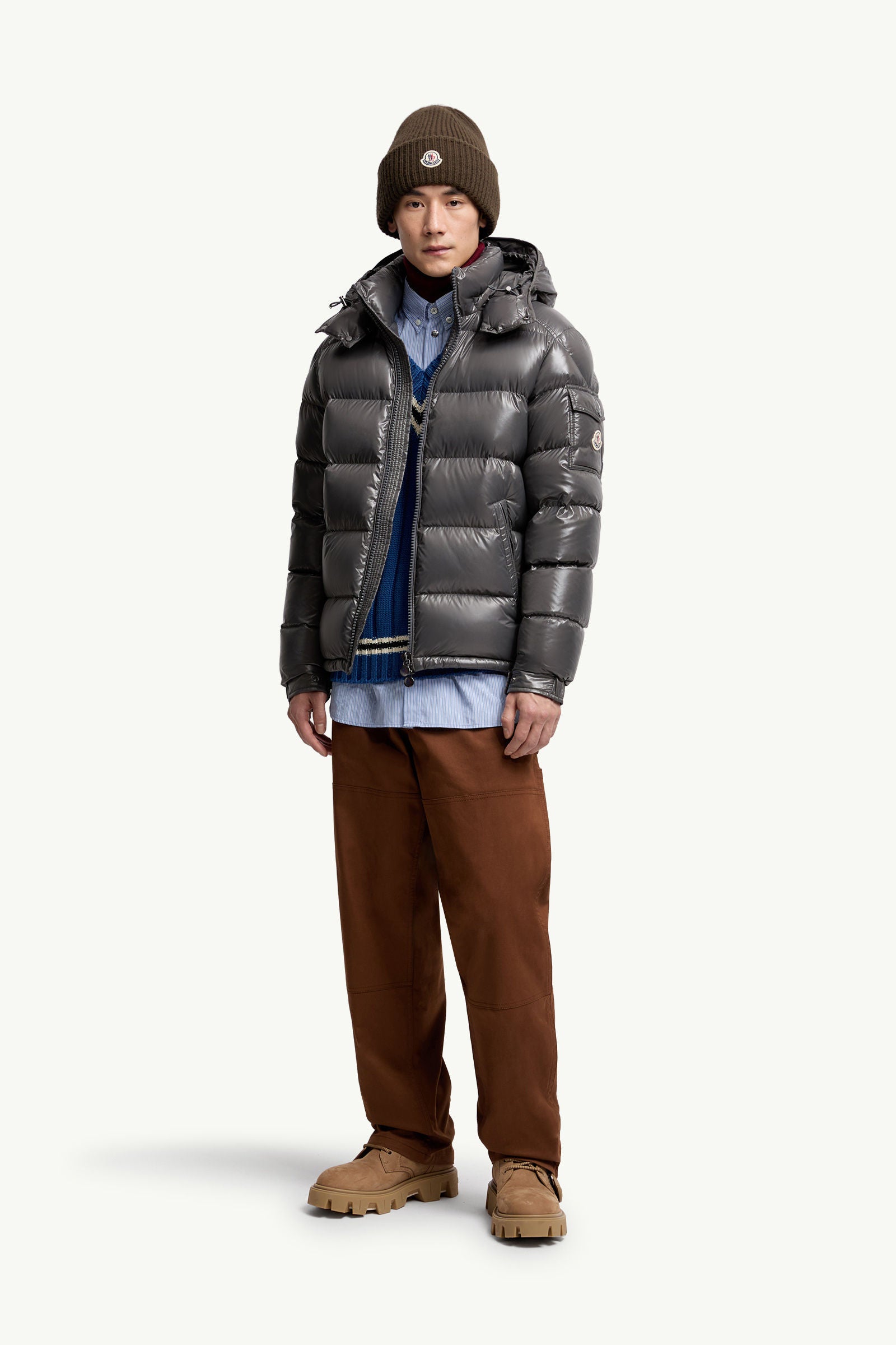 MAYA SHORT DOWN JACKET DK GREY