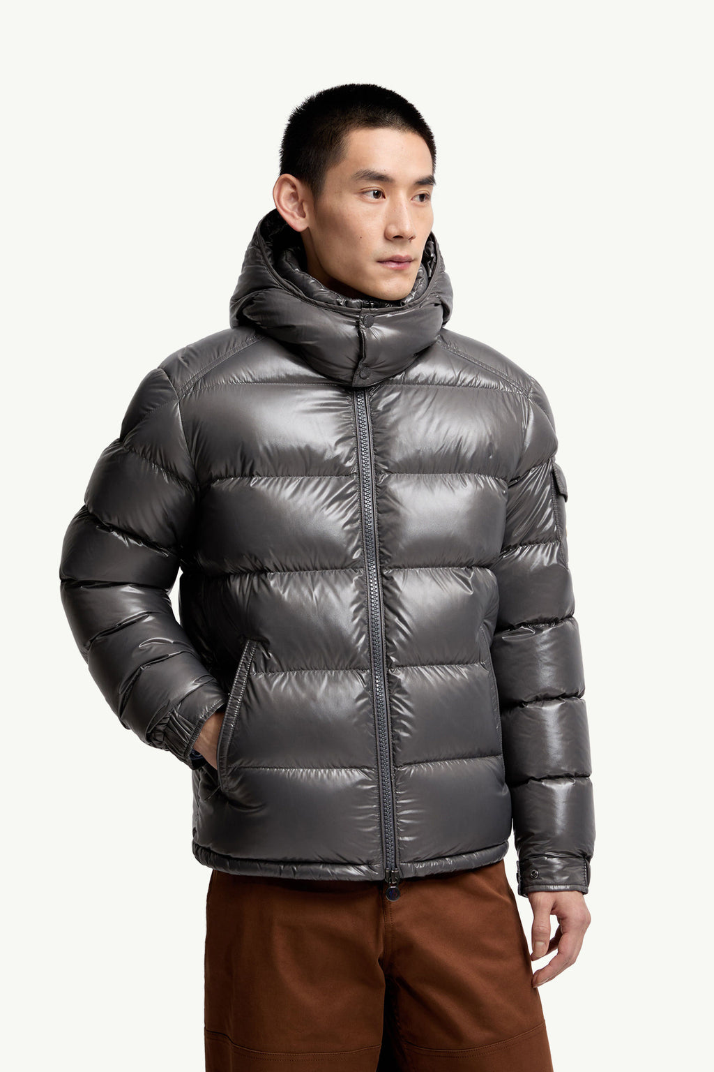 MAYA SHORT DOWN JACKET DK GREY