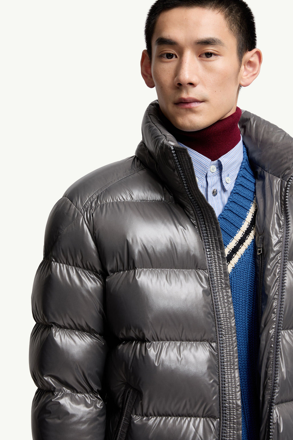 MAYA SHORT DOWN JACKET DK GREY