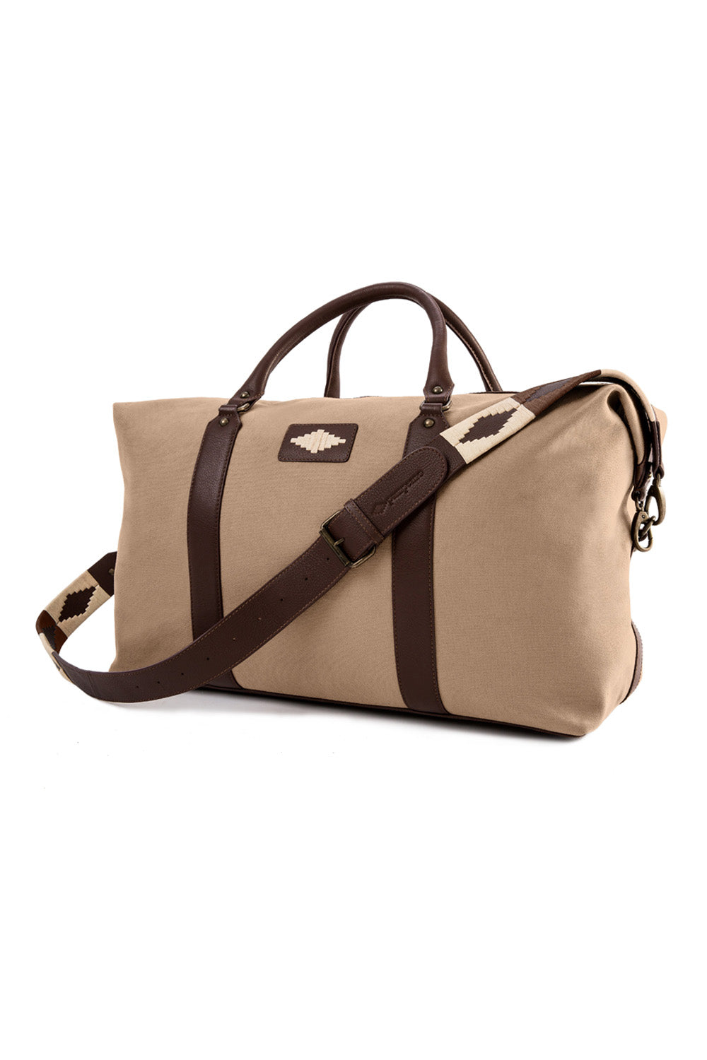 pampeano caballero canvas weekend bag Sand