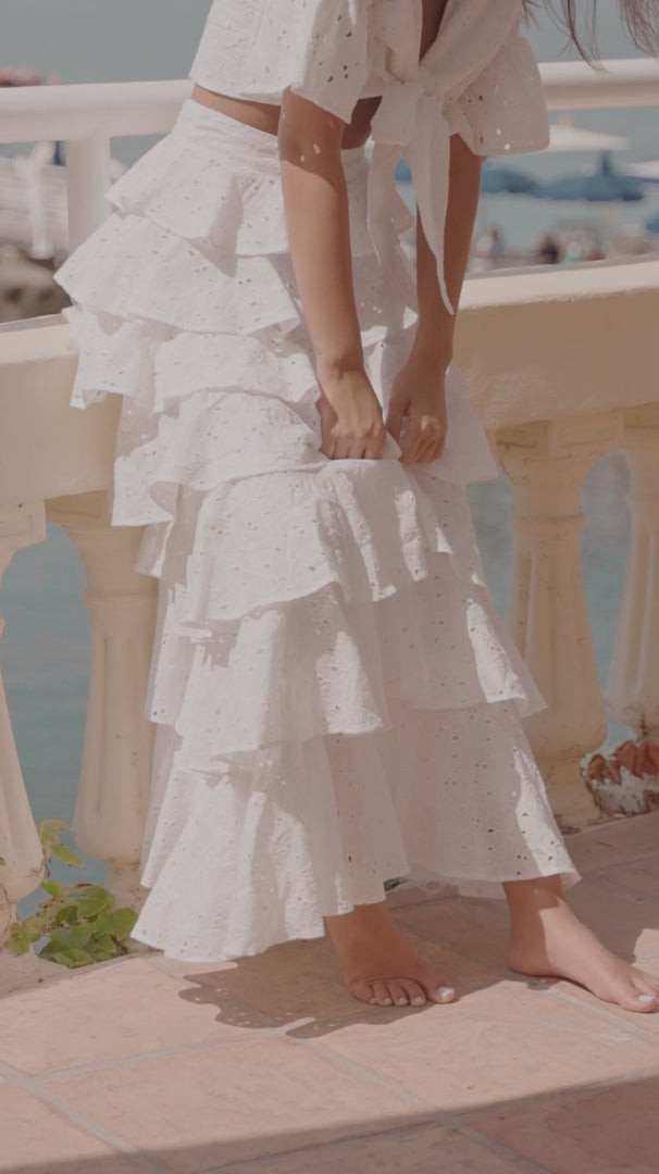 Angel Maxi Skirt WHITE