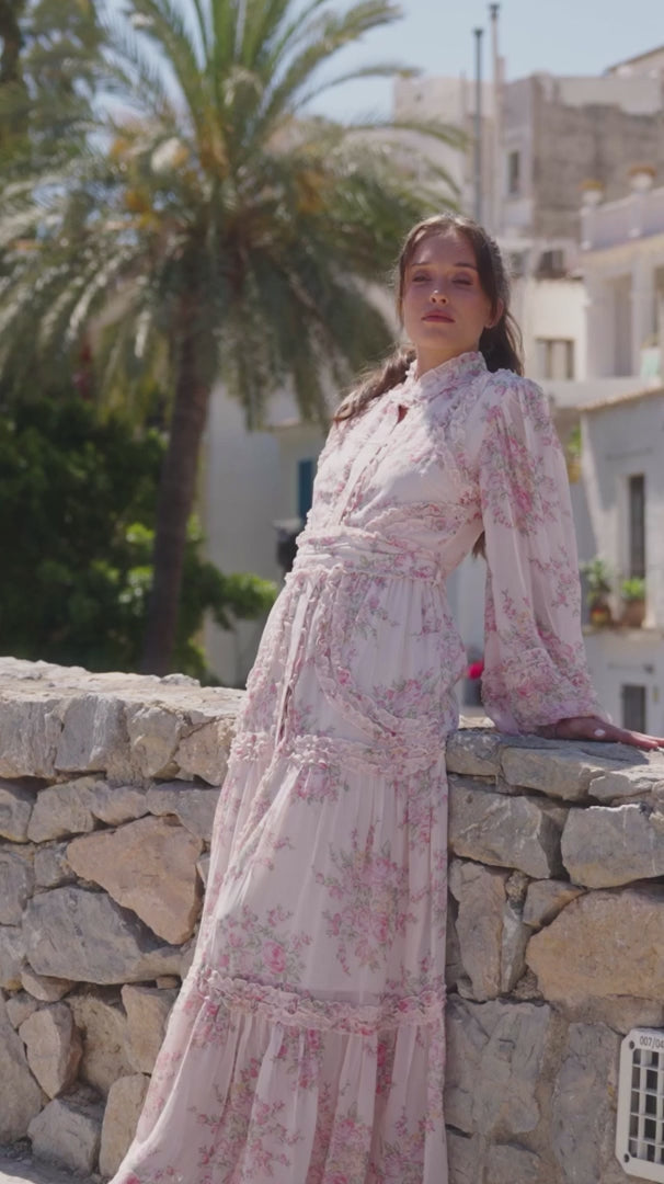 Violetta Viscose Maxi Dress Rosalia
