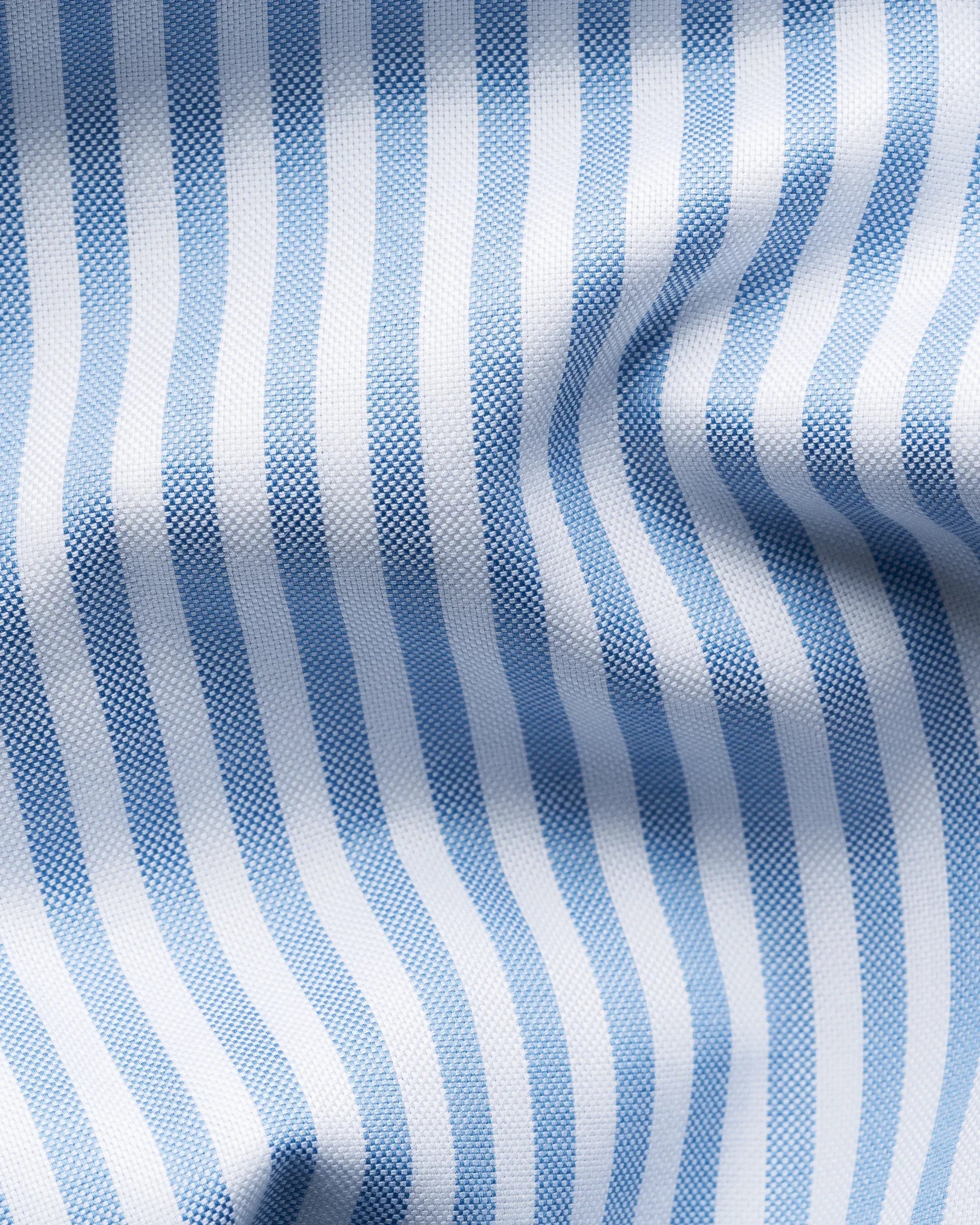Slim Fit Striped Signature Oxford Shirt Light Blue
